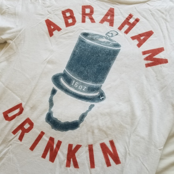 American Eagle Patriotic USA Drinking Graphic Tee - Picture 2 of 3